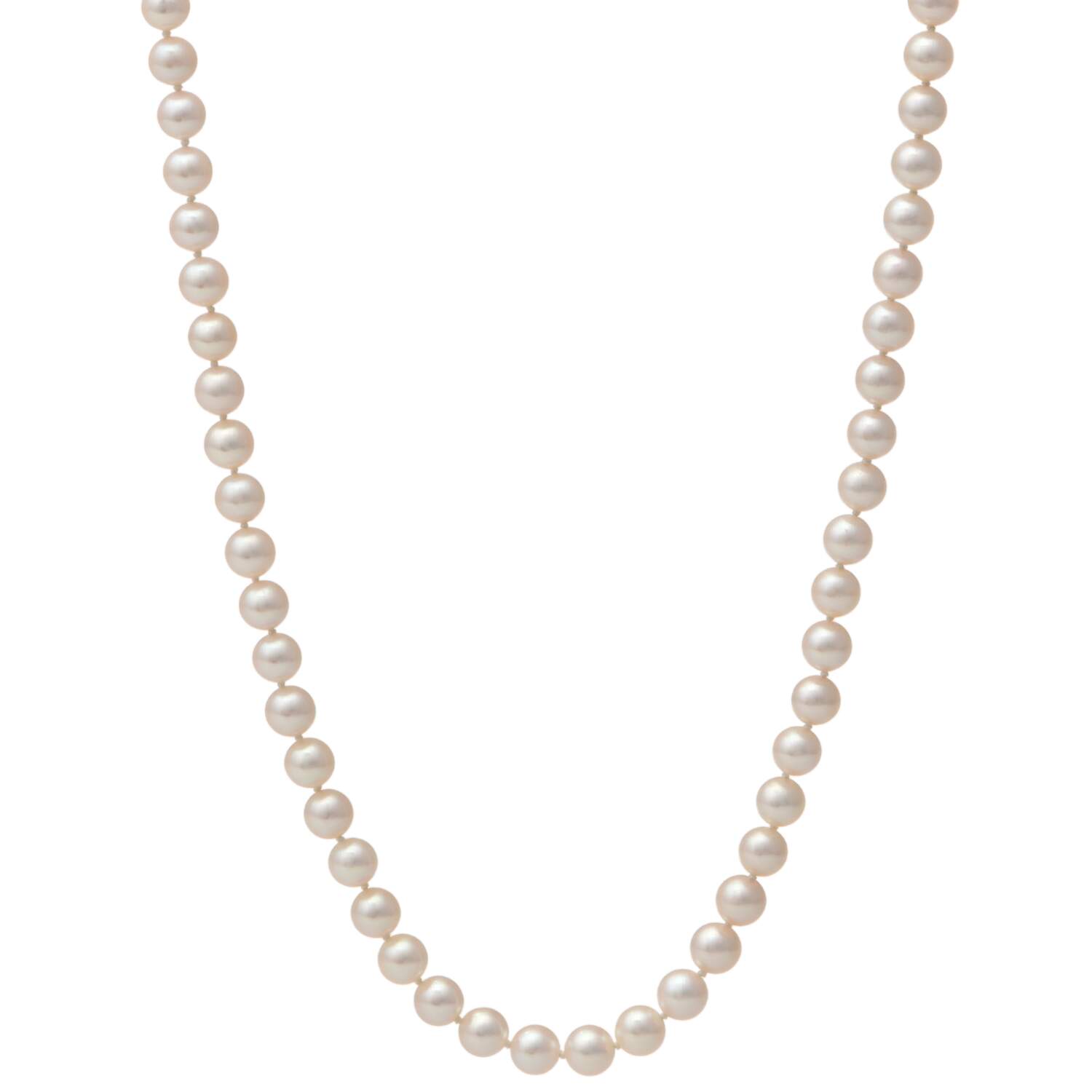 Mikimoto Pearl (6.65 mm) Princess Length Necklace with Sterling Clasp-1