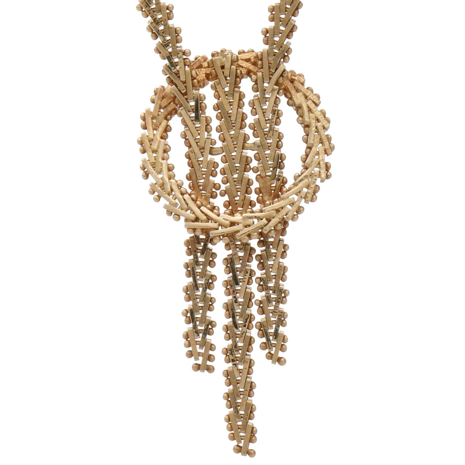 14KY Riccio Tassel Necklace-2