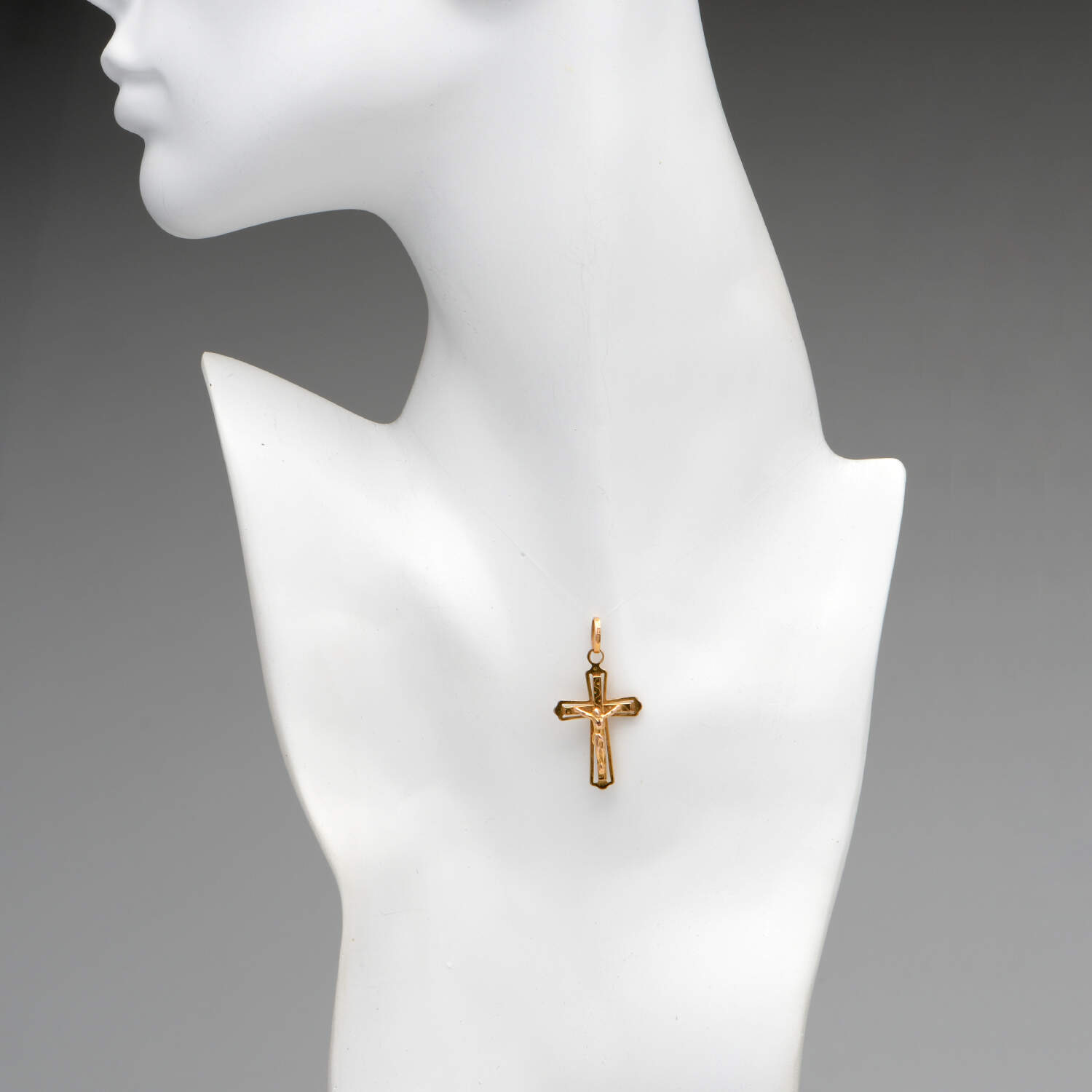 14KY Crucifix Cross Pendant-3