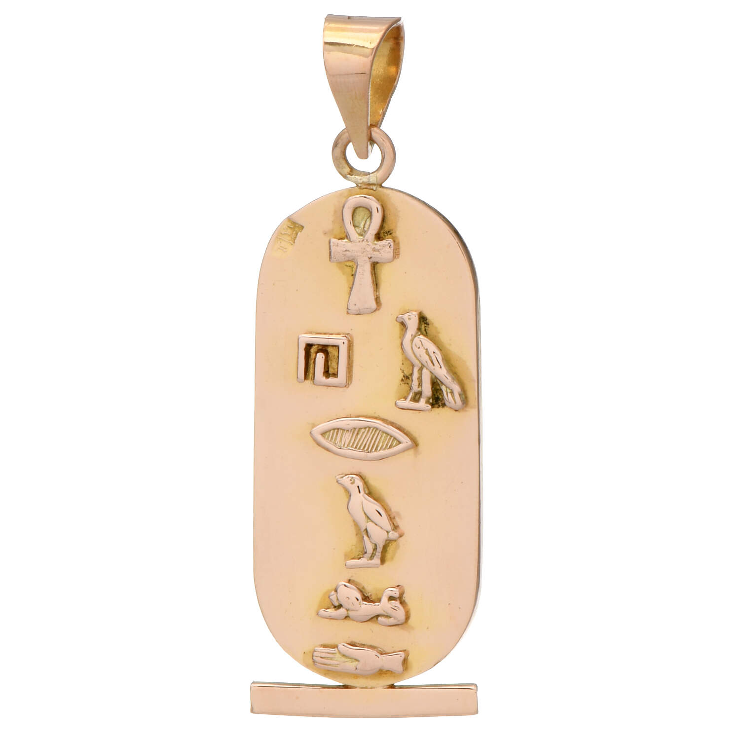 19KY Egyptian Two-Sided Cartouche Pendant-2