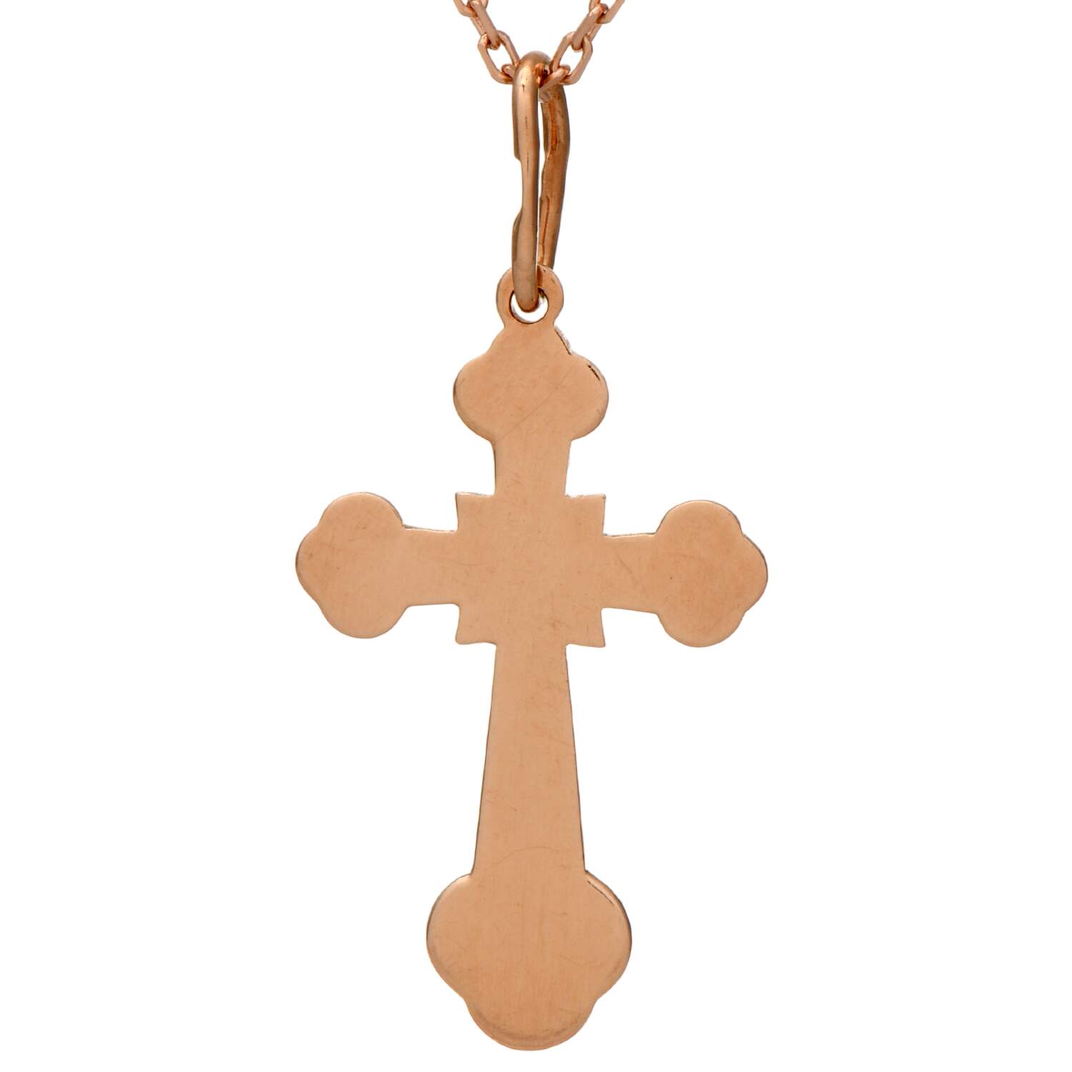 14KR Vintage Orthodox Cross Pendant-2