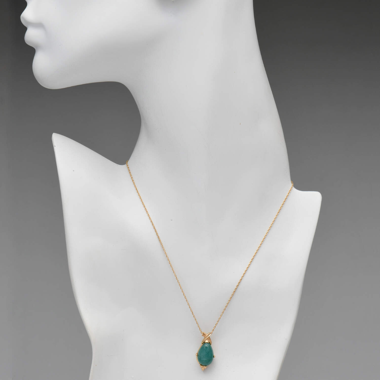 14KY Nephrite Jade(5.0) Pendant-4