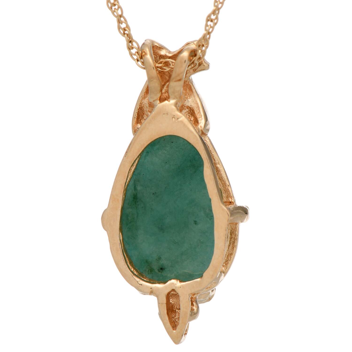 14KY Nephrite Jade(5.0) Pendant-2