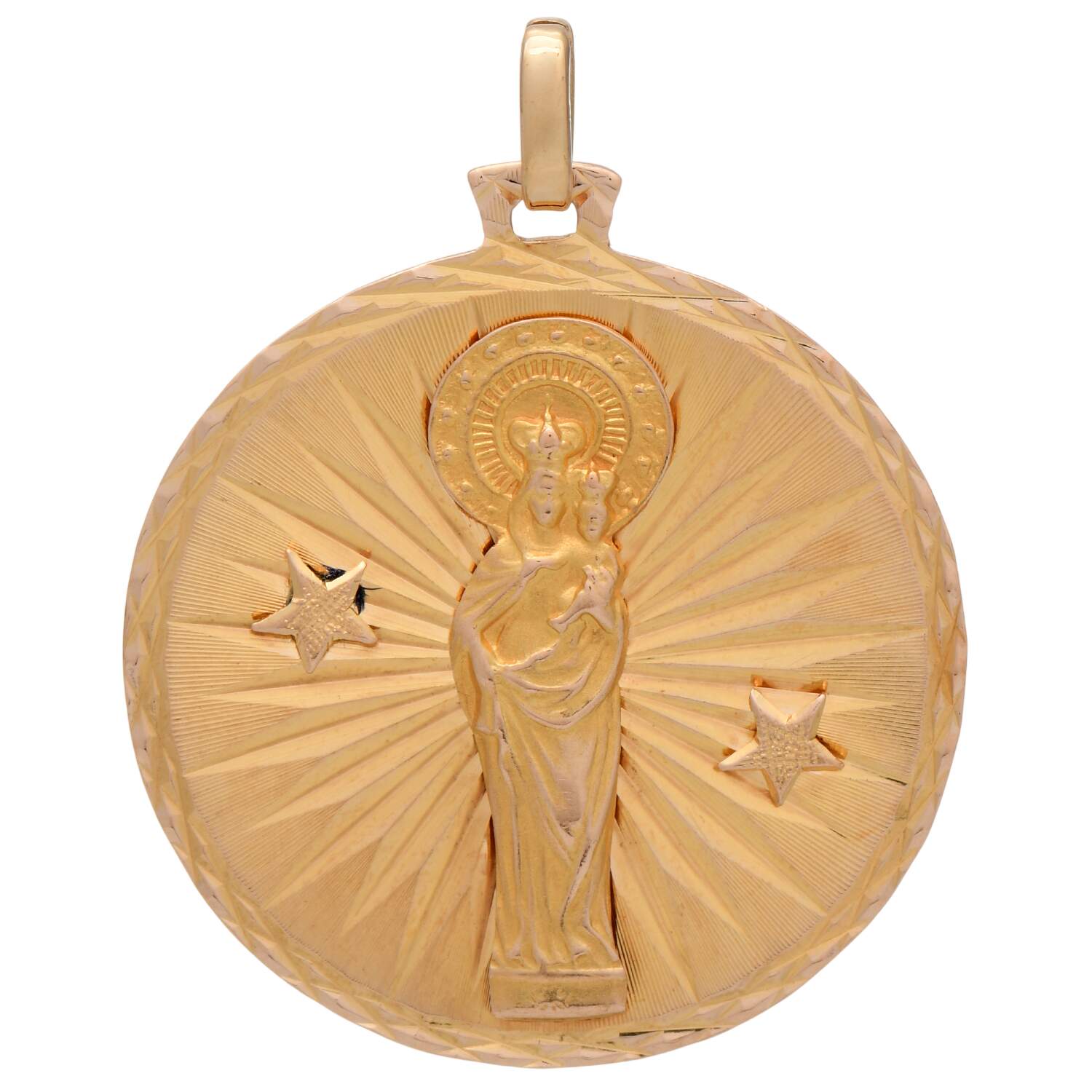 18KY St Jude Thaddeeus of Hope Pendant-1