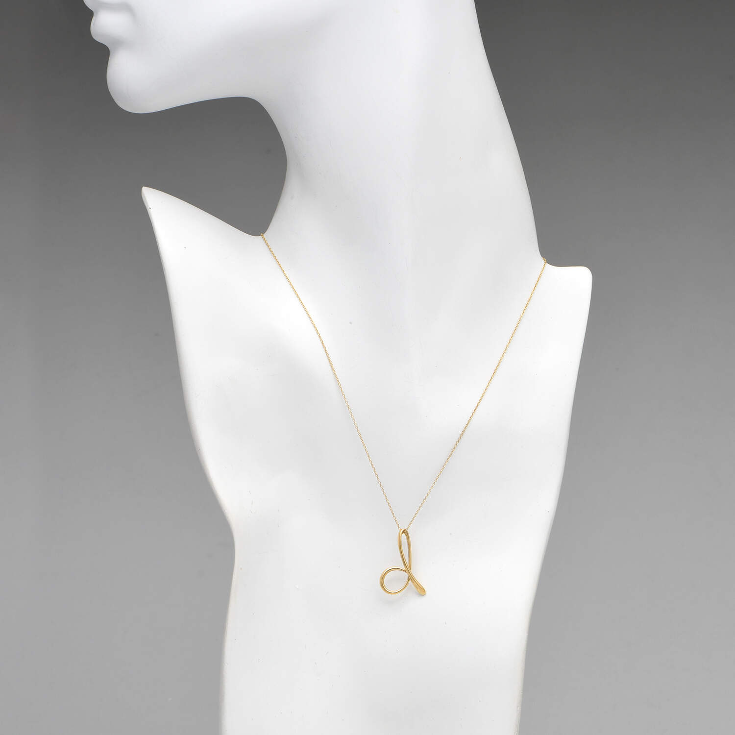 18KY Tiffany & Co. Elsa Peretti Initial "D"  Pendant-5