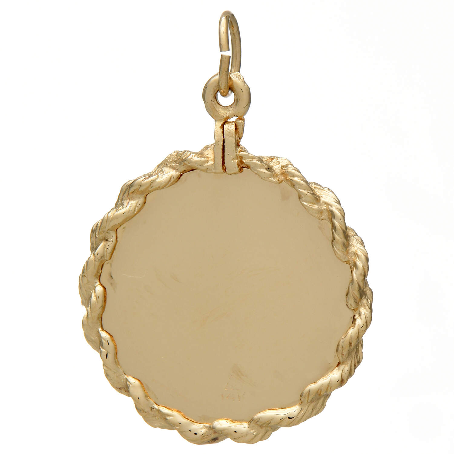 14KY Sunburst Disc Pearl(3.75mm) Pendant-2