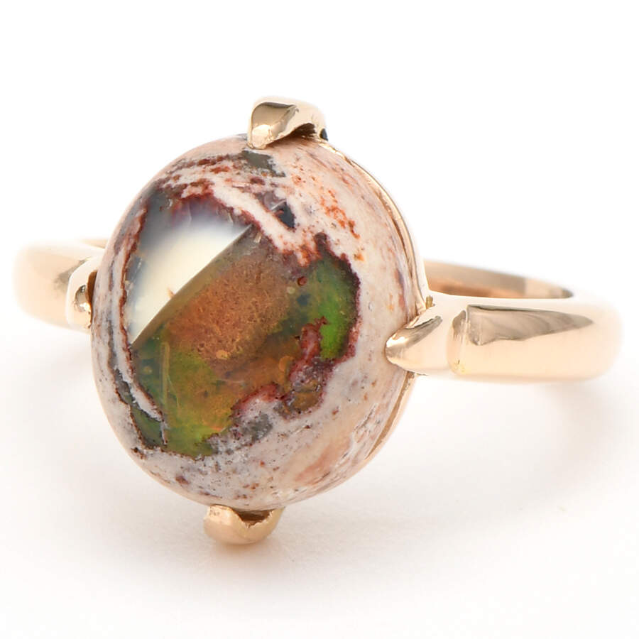 14KY Mexican Fire Opal(4.60) Ring-1
