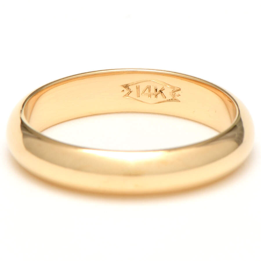 14KY Polished Comfort Fit Band Ring-2