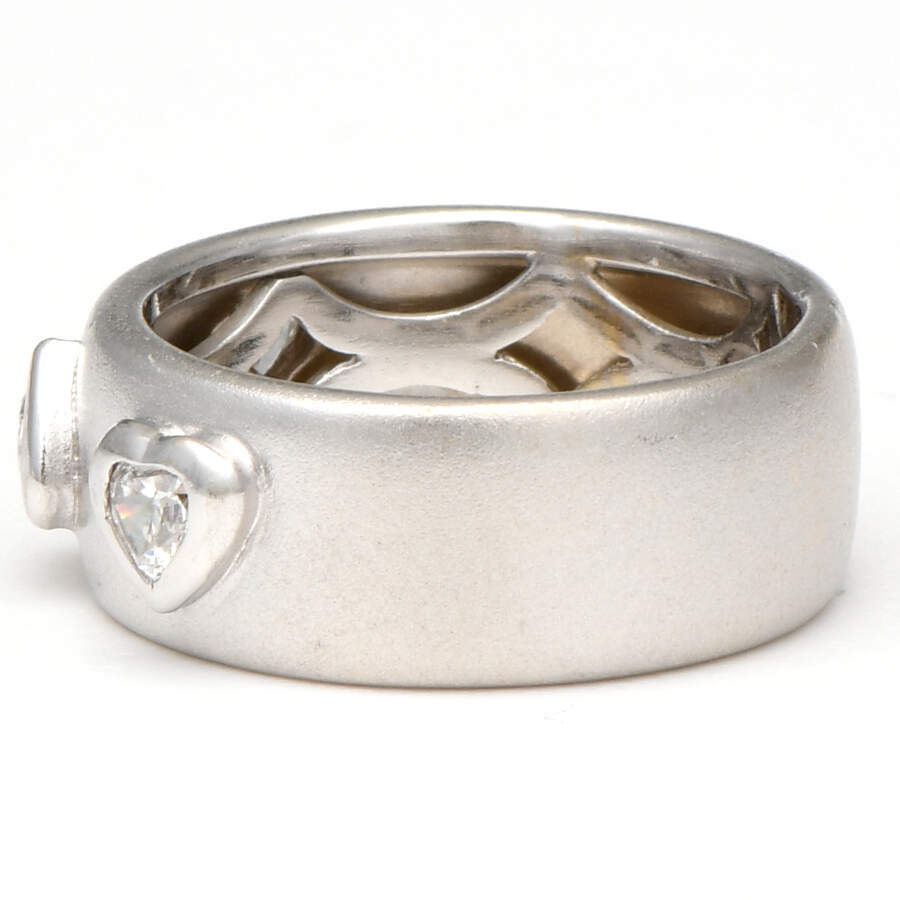 18KW Three Hearts Diamond(0.48) Ring-3