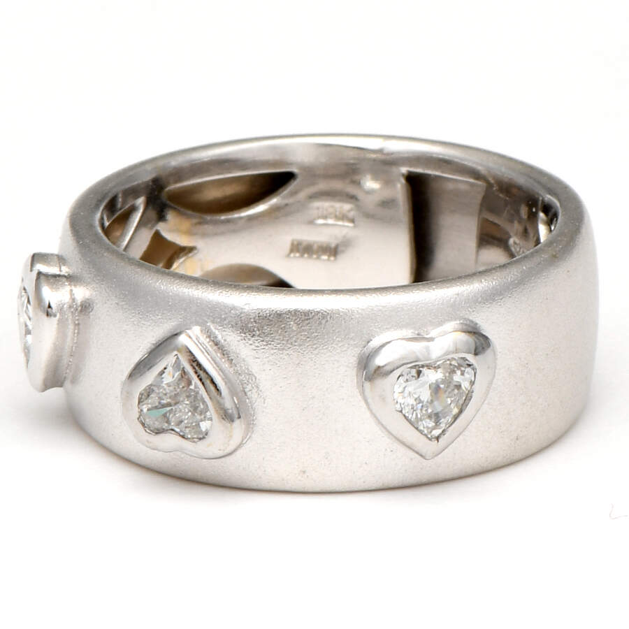 18KW Three Hearts Diamond(0.48) Ring-1