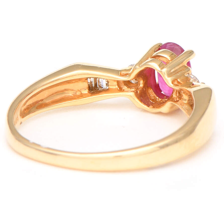 14KY Ruby(0.45) & Diamond(0.16) Ring-2