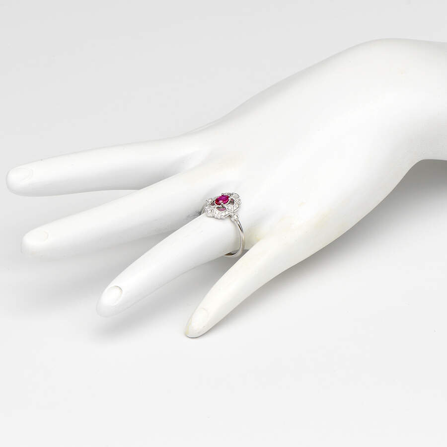 14KW Ruby(0.25) & Diamond(0.15) Ring-5