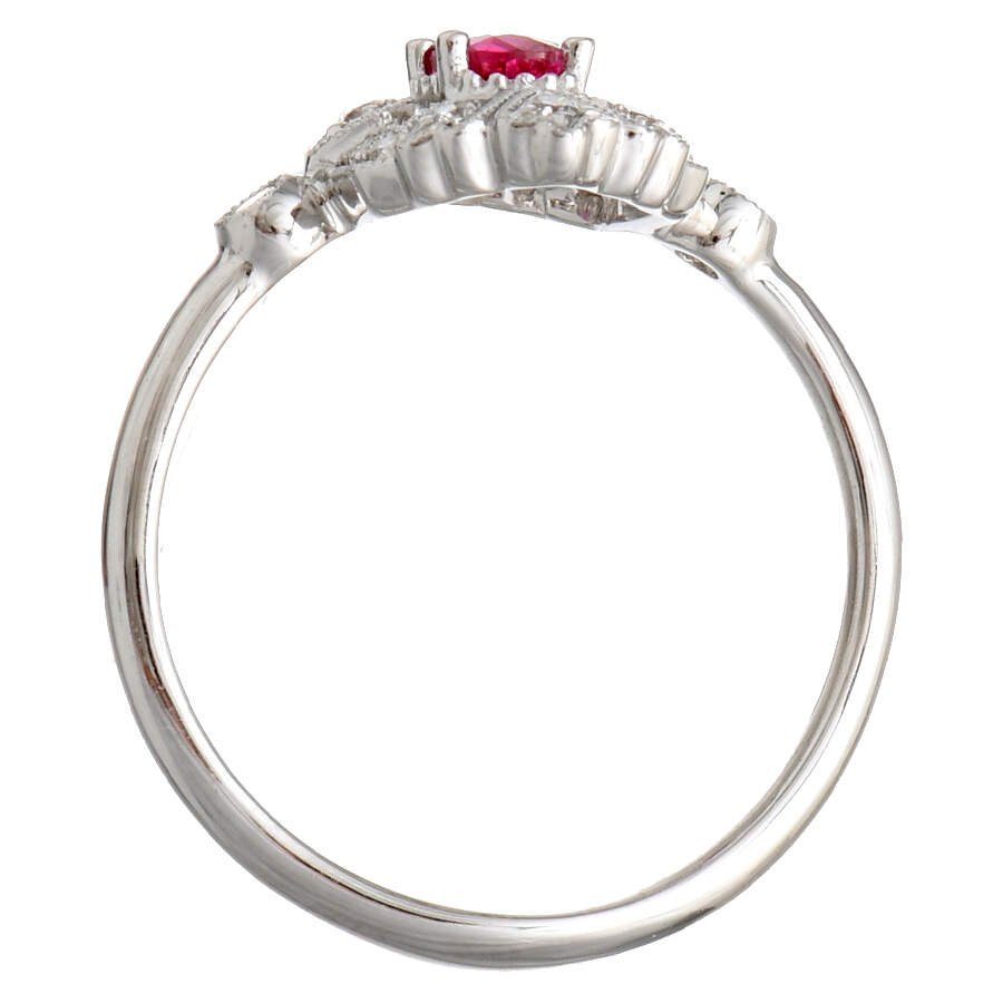 14KW Ruby(0.25) & Diamond(0.15) Ring-4