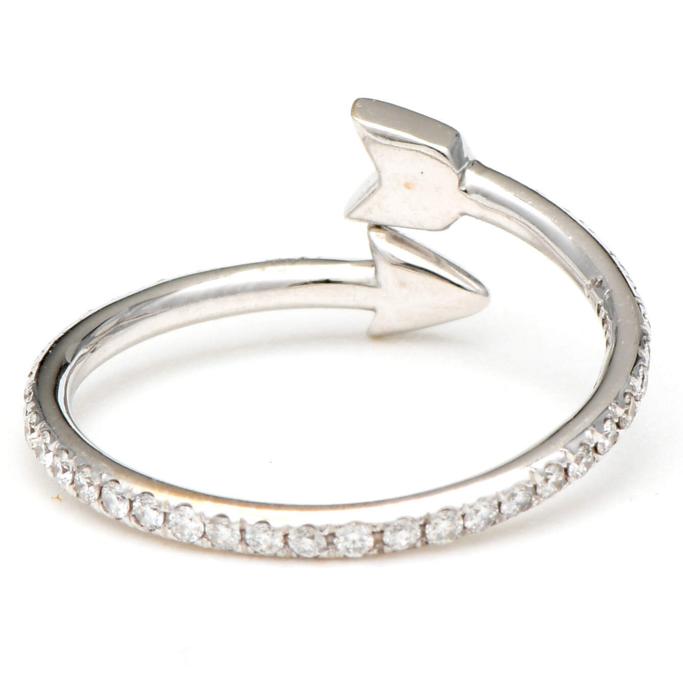 18KW Pave Diamond(0.38) Arrow Wrap Ring-2