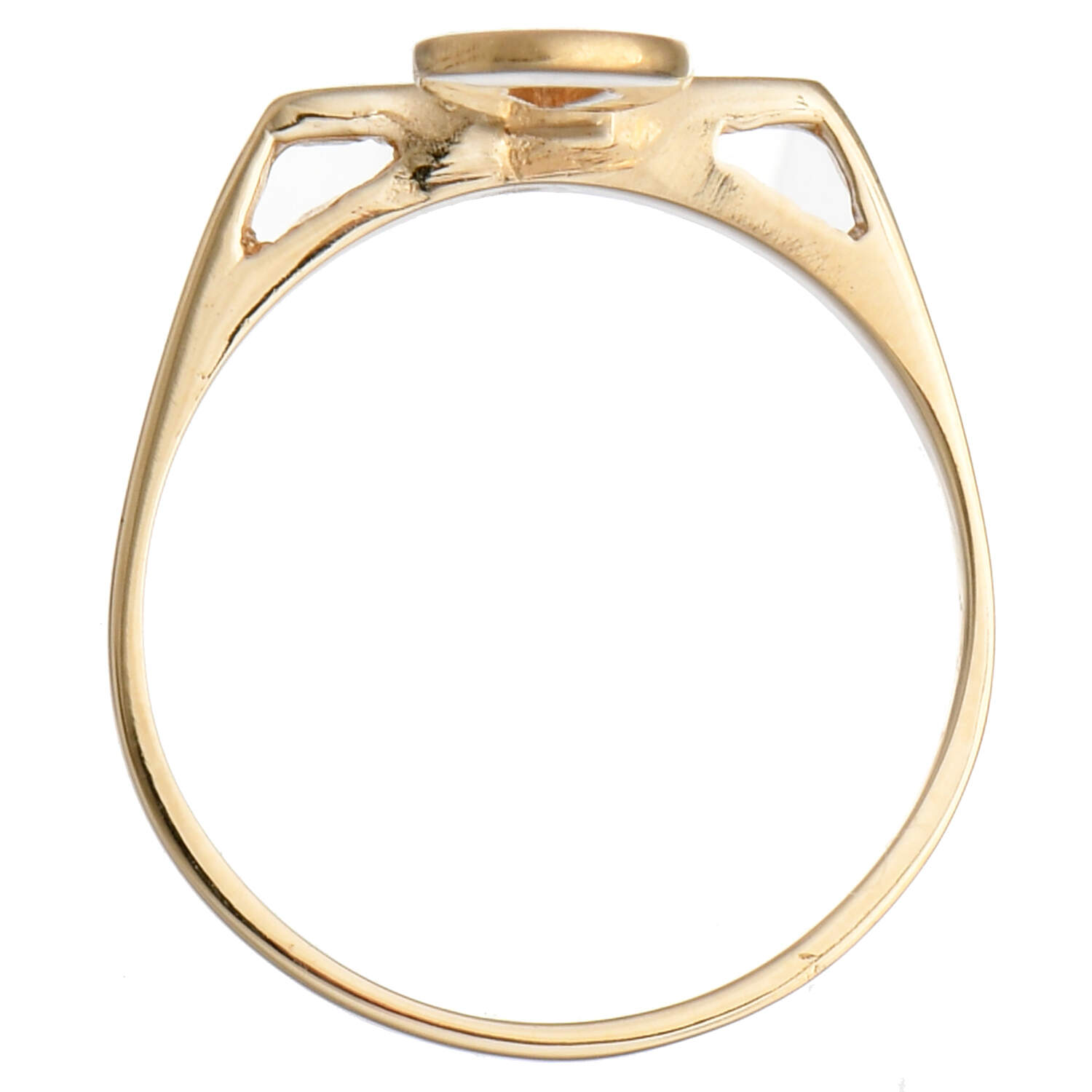 14KY Egyptian Ankh Ring-4