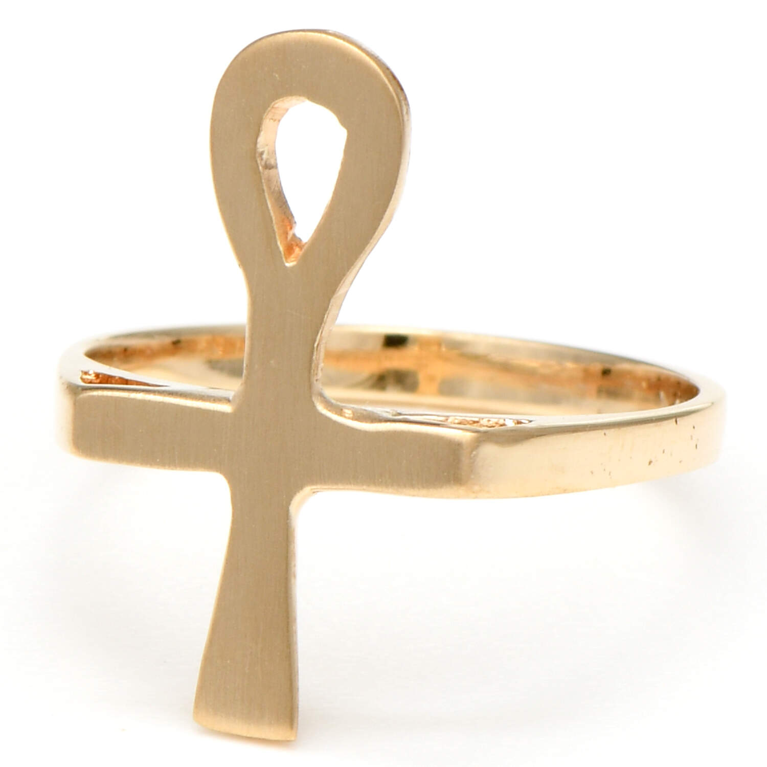 14KY Egyptian Ankh Ring-1