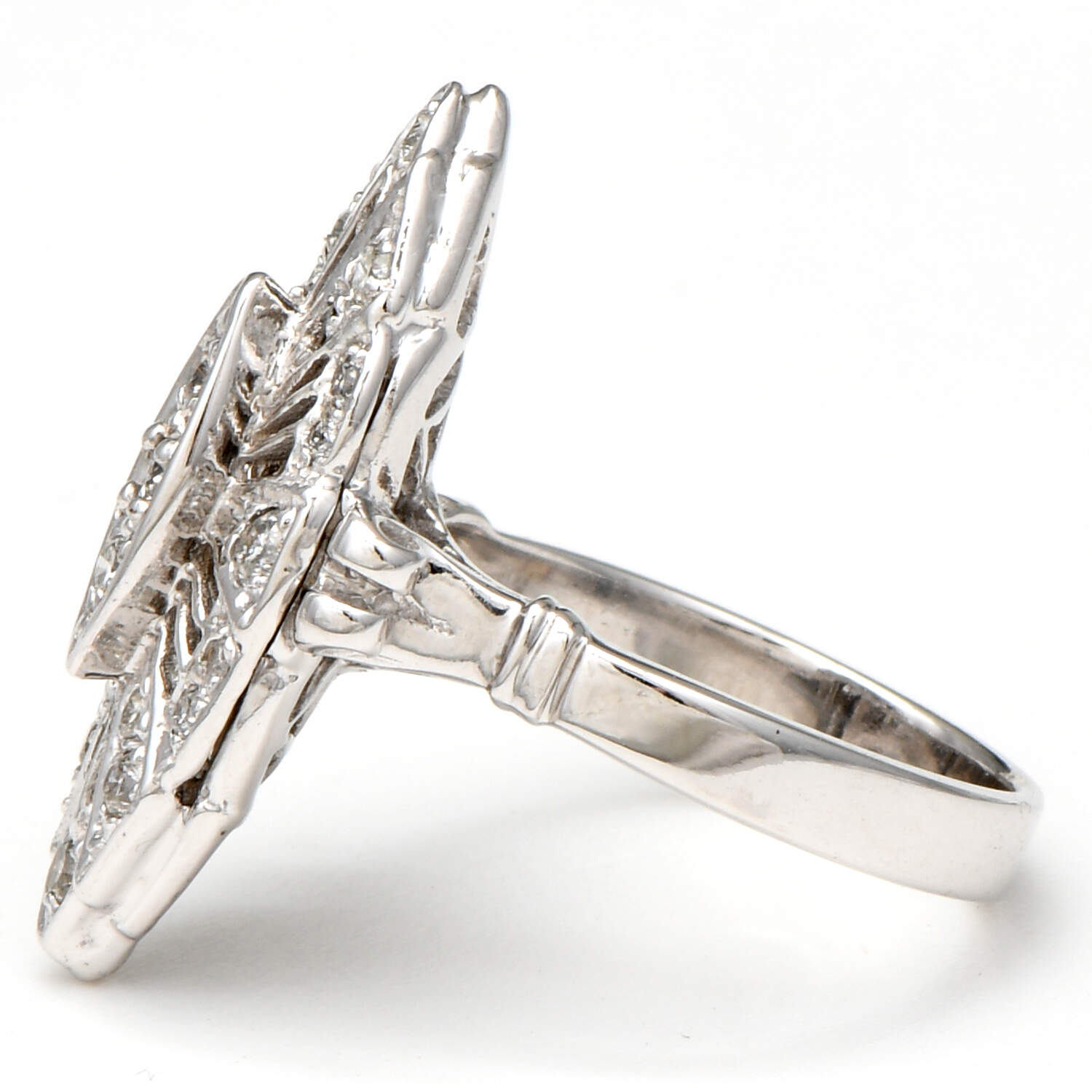 14KW Diamond(0.48) Navette Ring-3