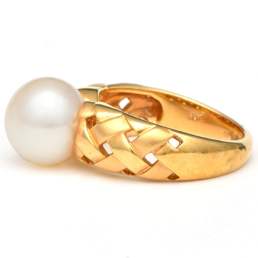 18KY Cultured Akoya Pearl Ring-3