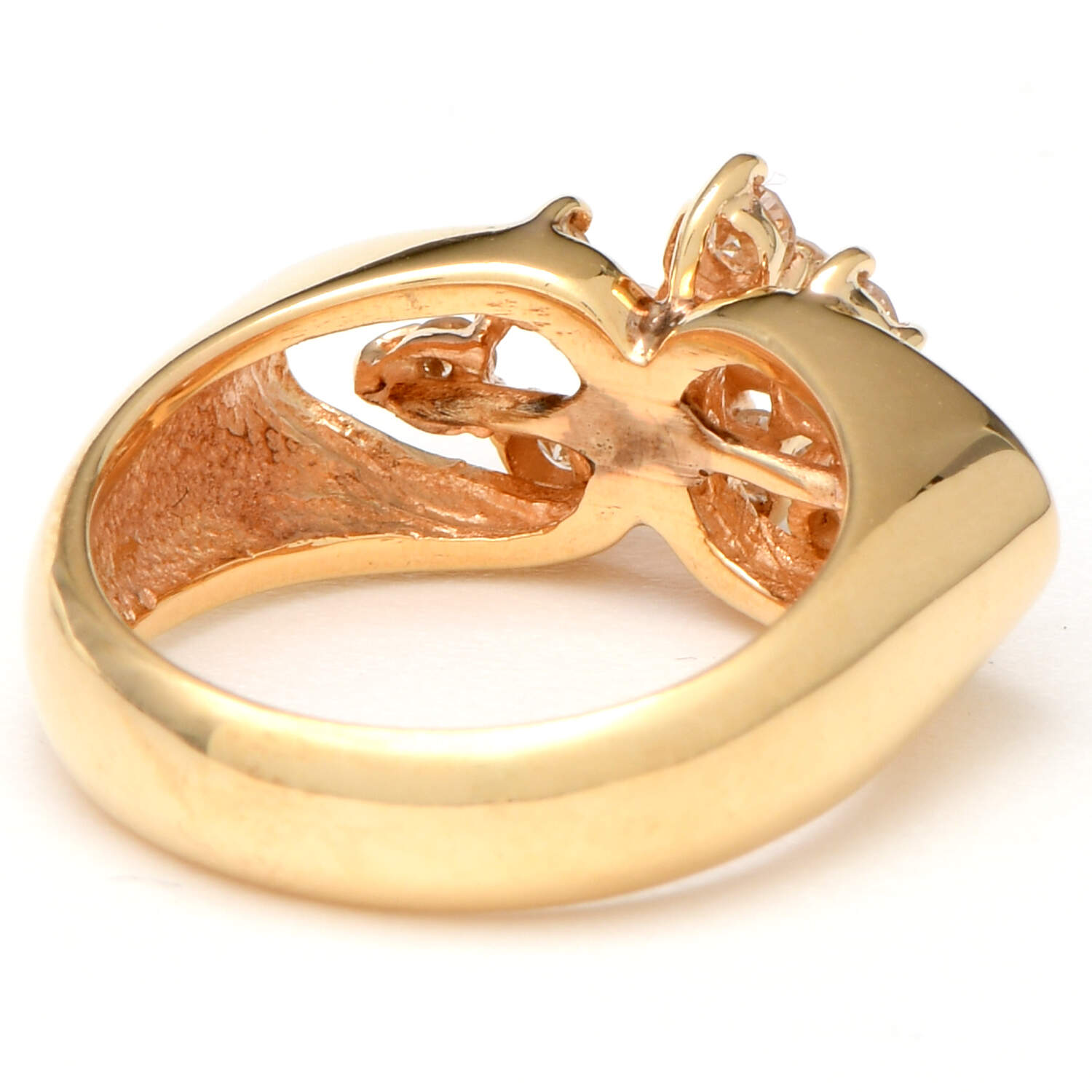 14KY Diamond(0.42) Cluster Ring-2