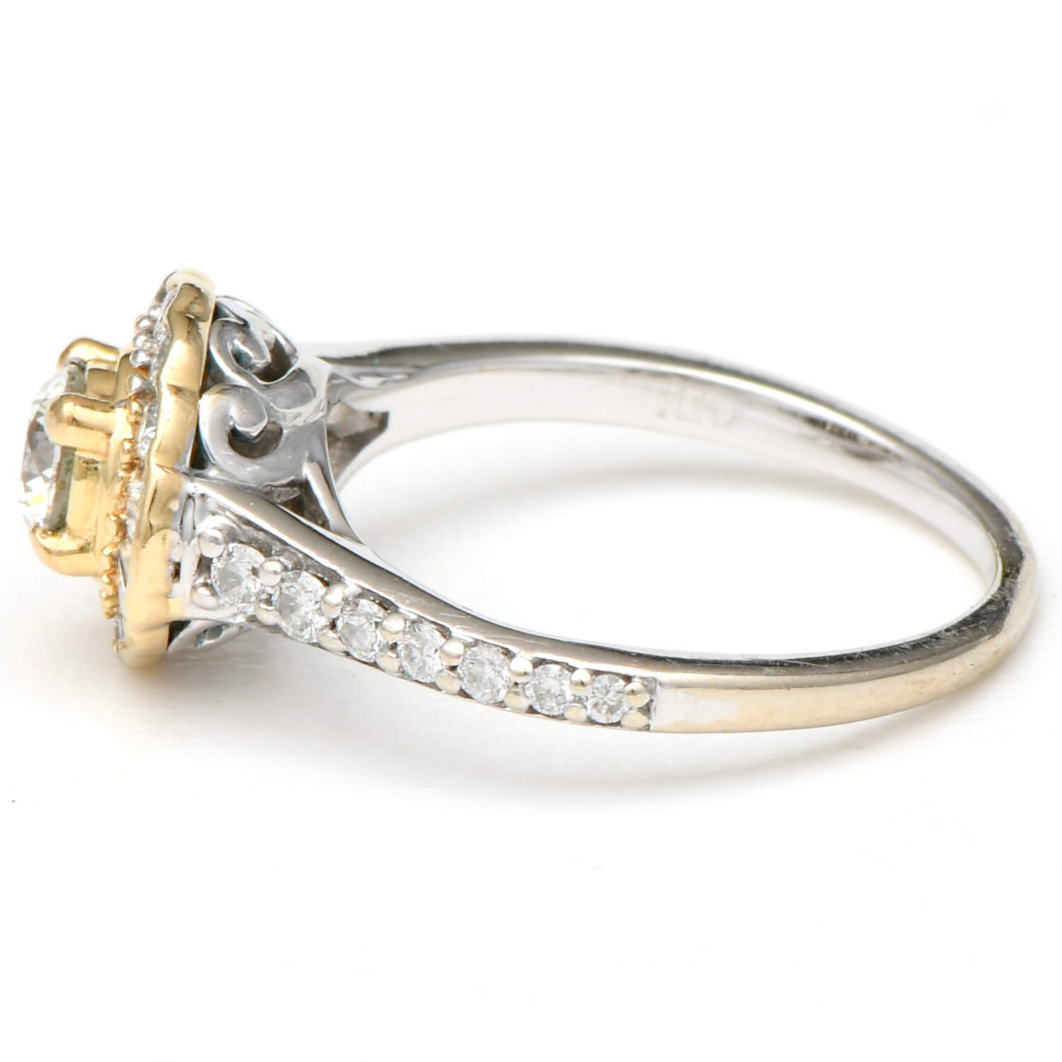 14KWY Diamond (0.66) Halo Ring-3