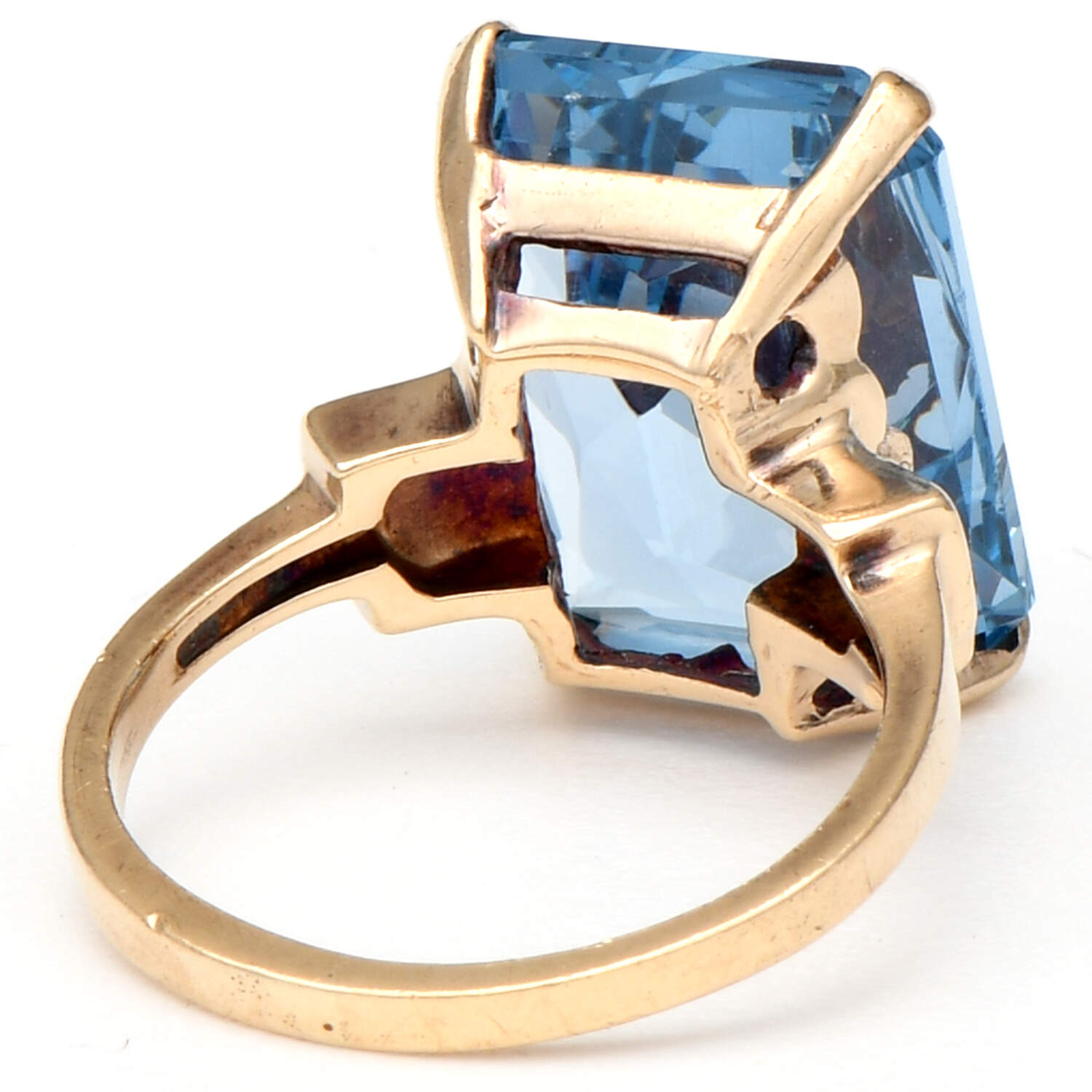 10KY Retro Modern Synthetic Spinel Ring-2