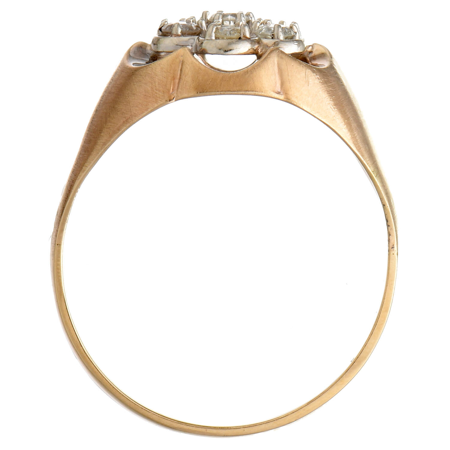 14KY Diamond(0.50) Cluster Ring-4