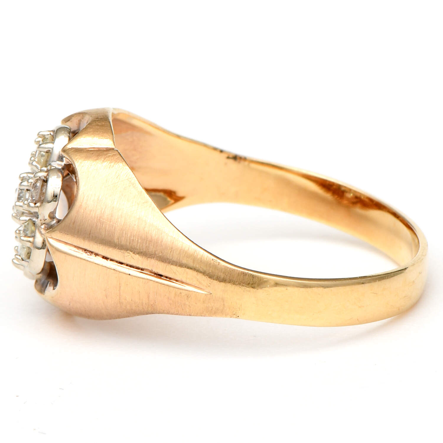 14KY Diamond(0.50) Cluster Ring-3