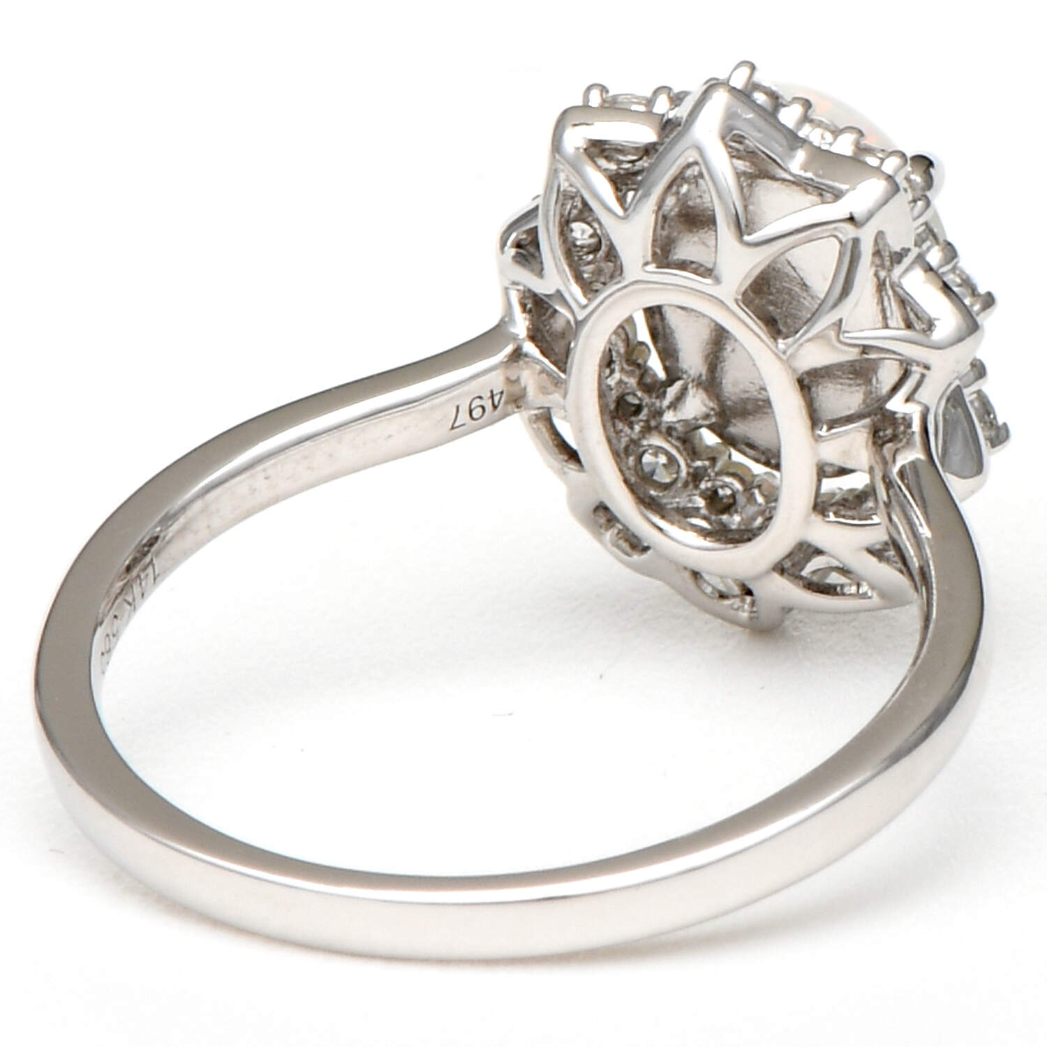 14KW Opal(1.10) & Diamond(0.29) Ring-2