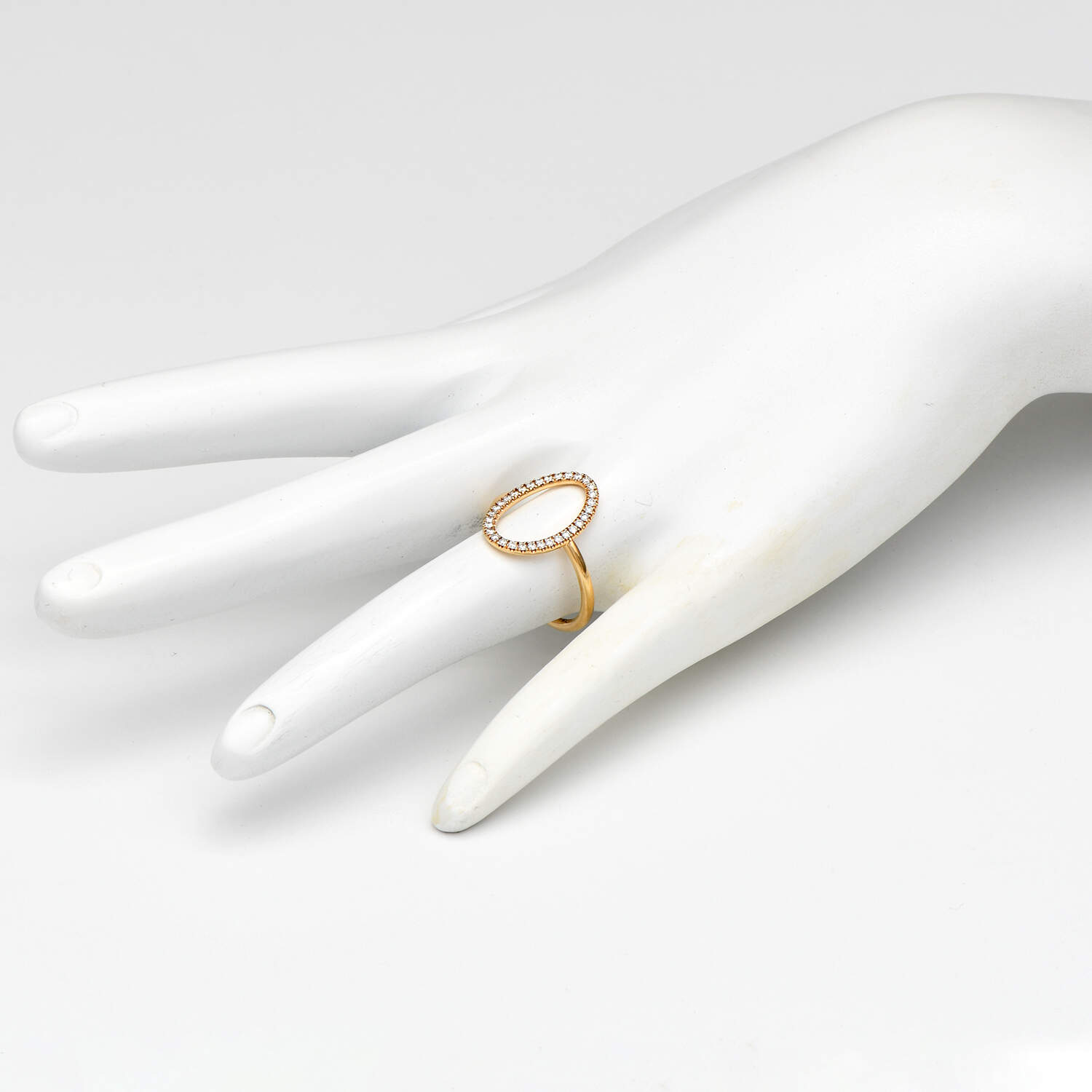 14KY Pave Diamond(0.25) "O" Ring-5