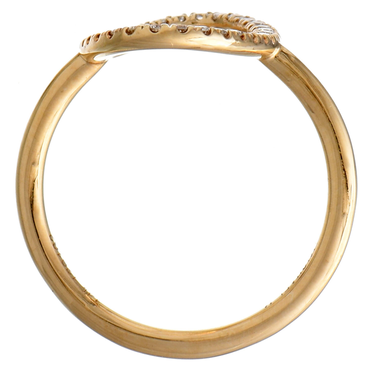 14KY Pave Diamond(0.25) "O" Ring-4