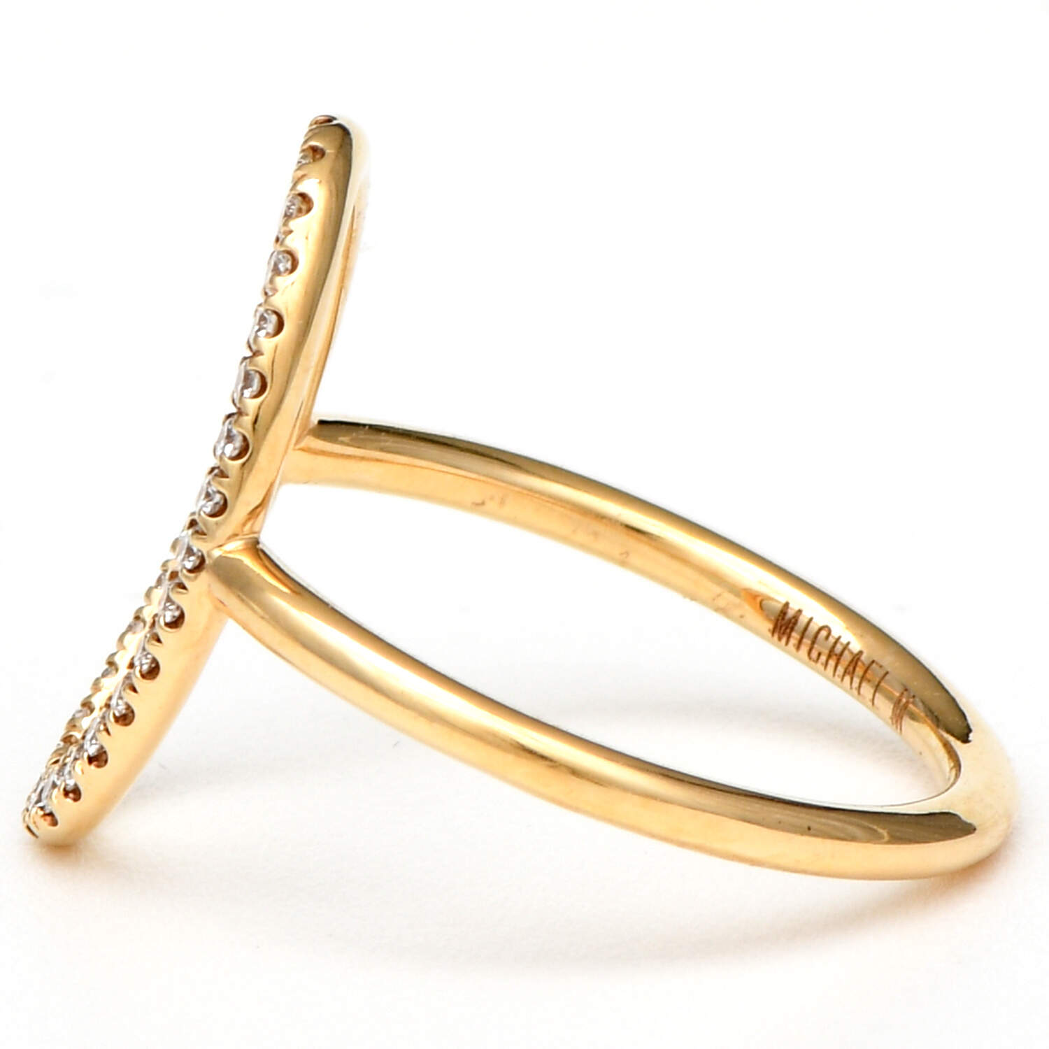 14KY Pave Diamond(0.25) "O" Ring-3