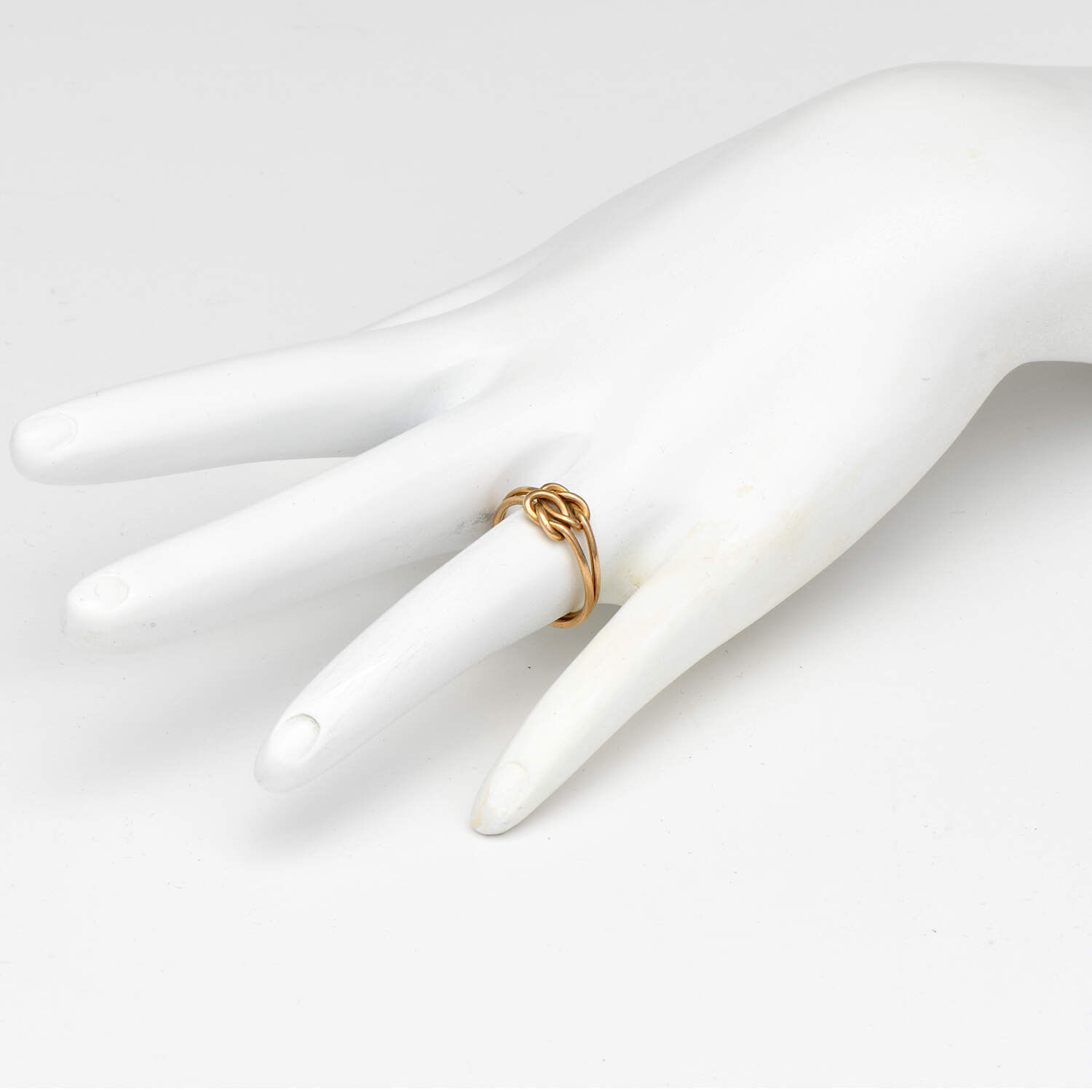 14KY Interlocking Love Knot Ring-5