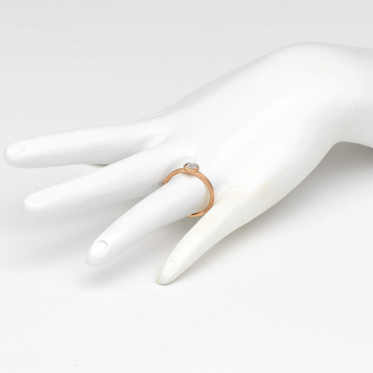 14KR Petite Diamond(0.07) Pave Ring-5