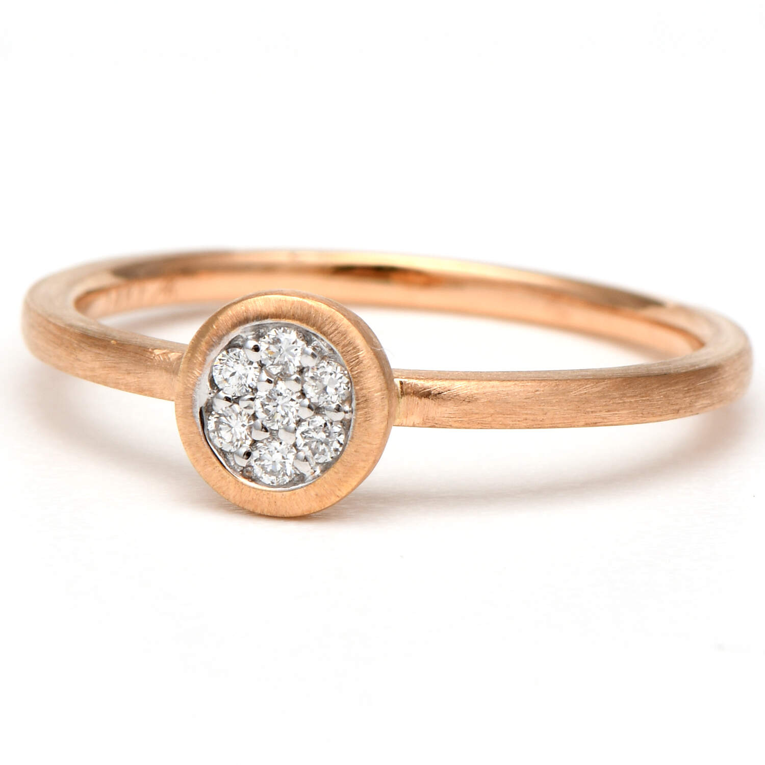 14KR Petite Diamond(0.07) Pave Ring-1