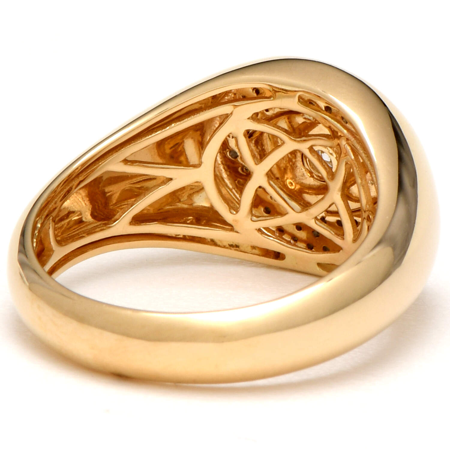 14KY Diamond(0.22) Evil-Eye Band Ring-2