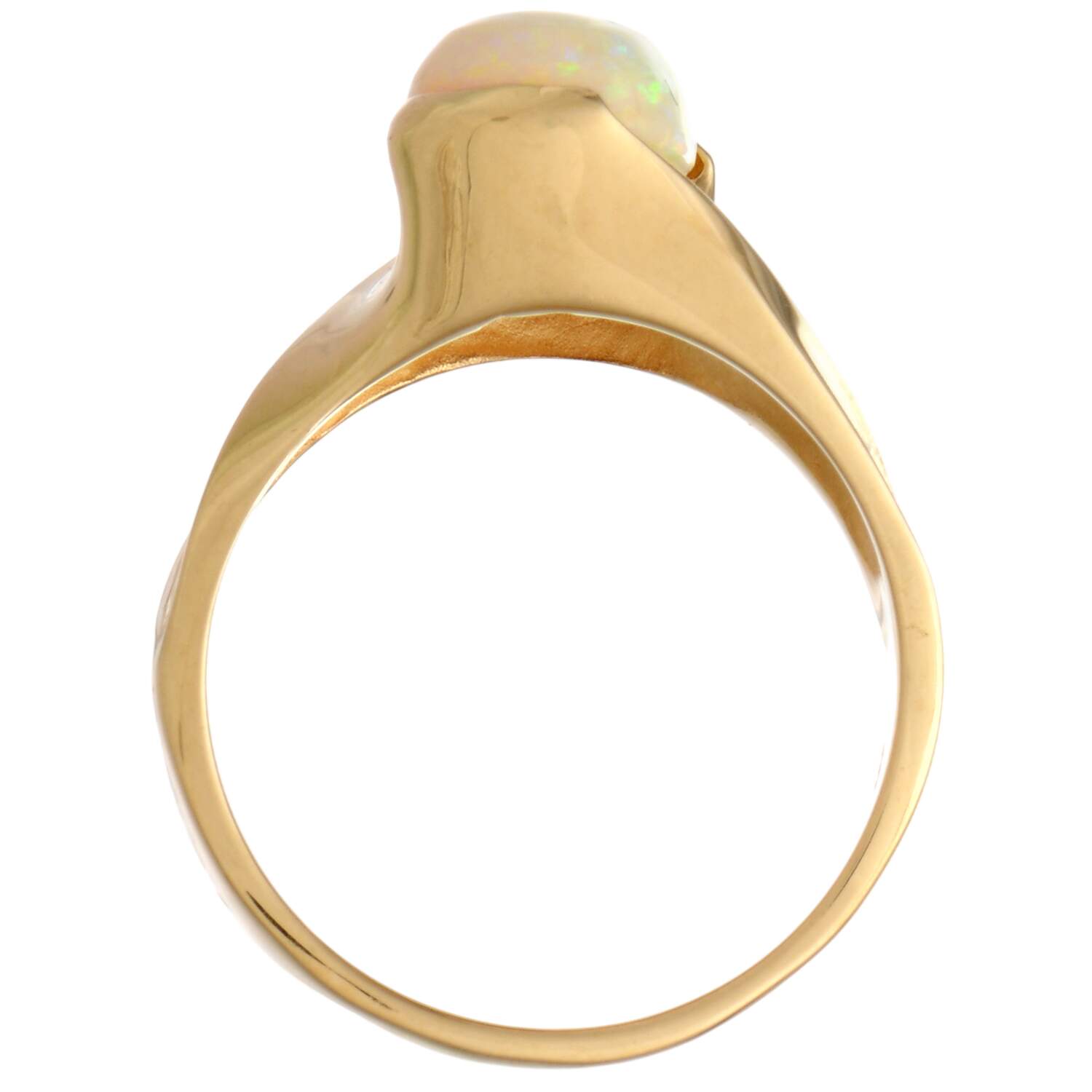 14KY White Opal(1.14) Ring-4