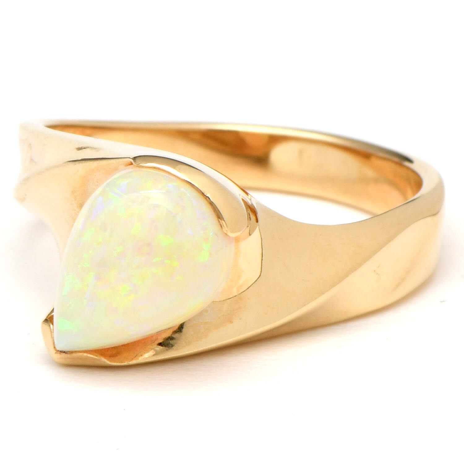 14KY White Opal(1.14) Ring-1