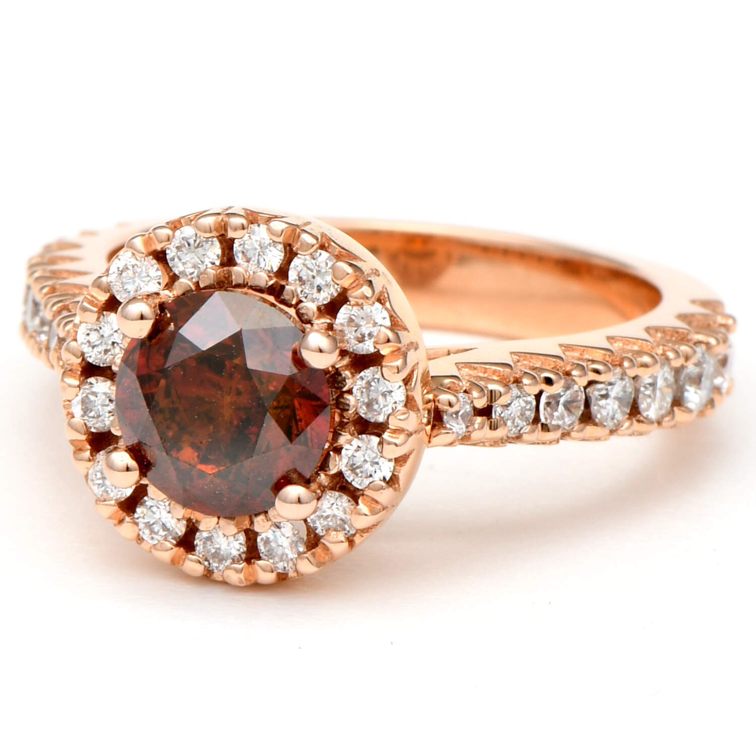14KR Treated Diamond(1.86) Halo Ring-1