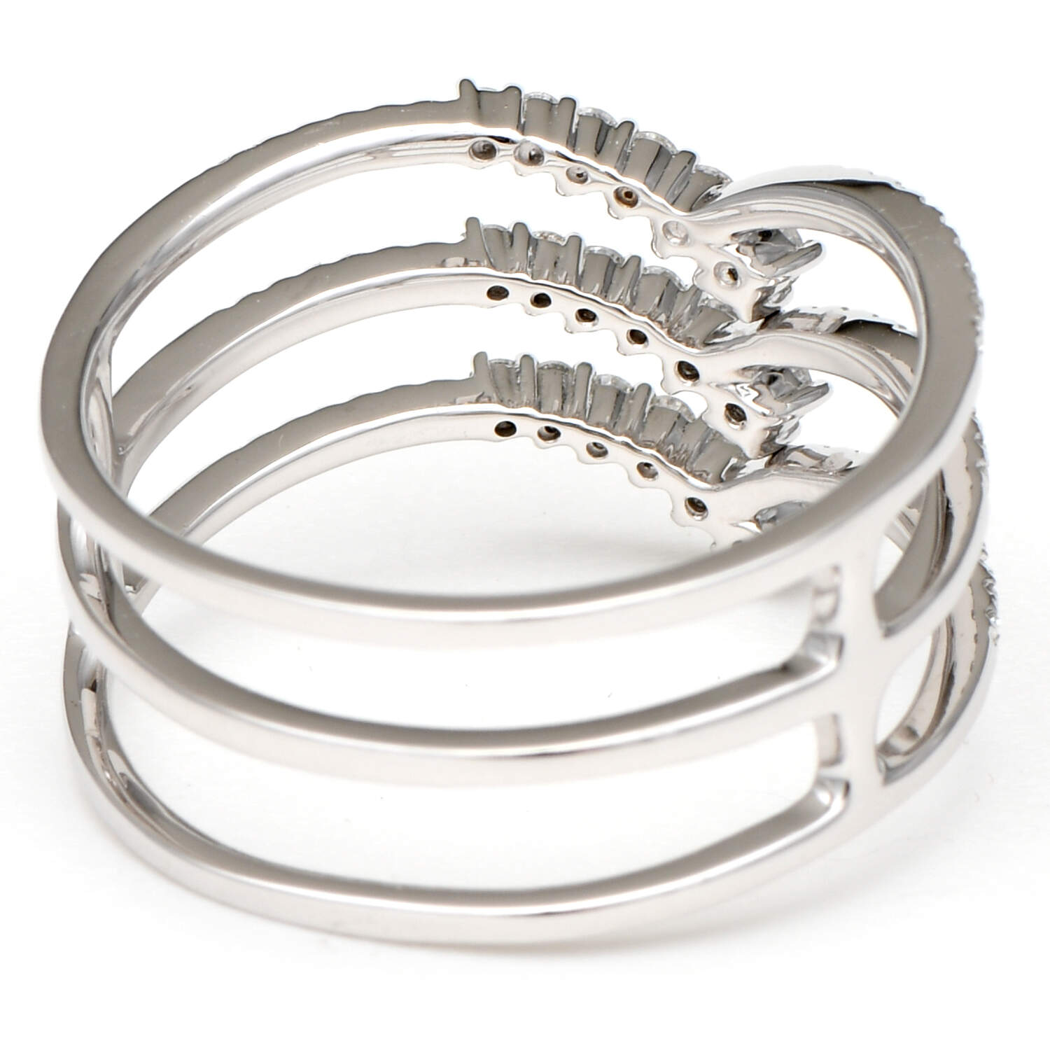 14KW Diamond(0.40) Triple Row Band Ring-2