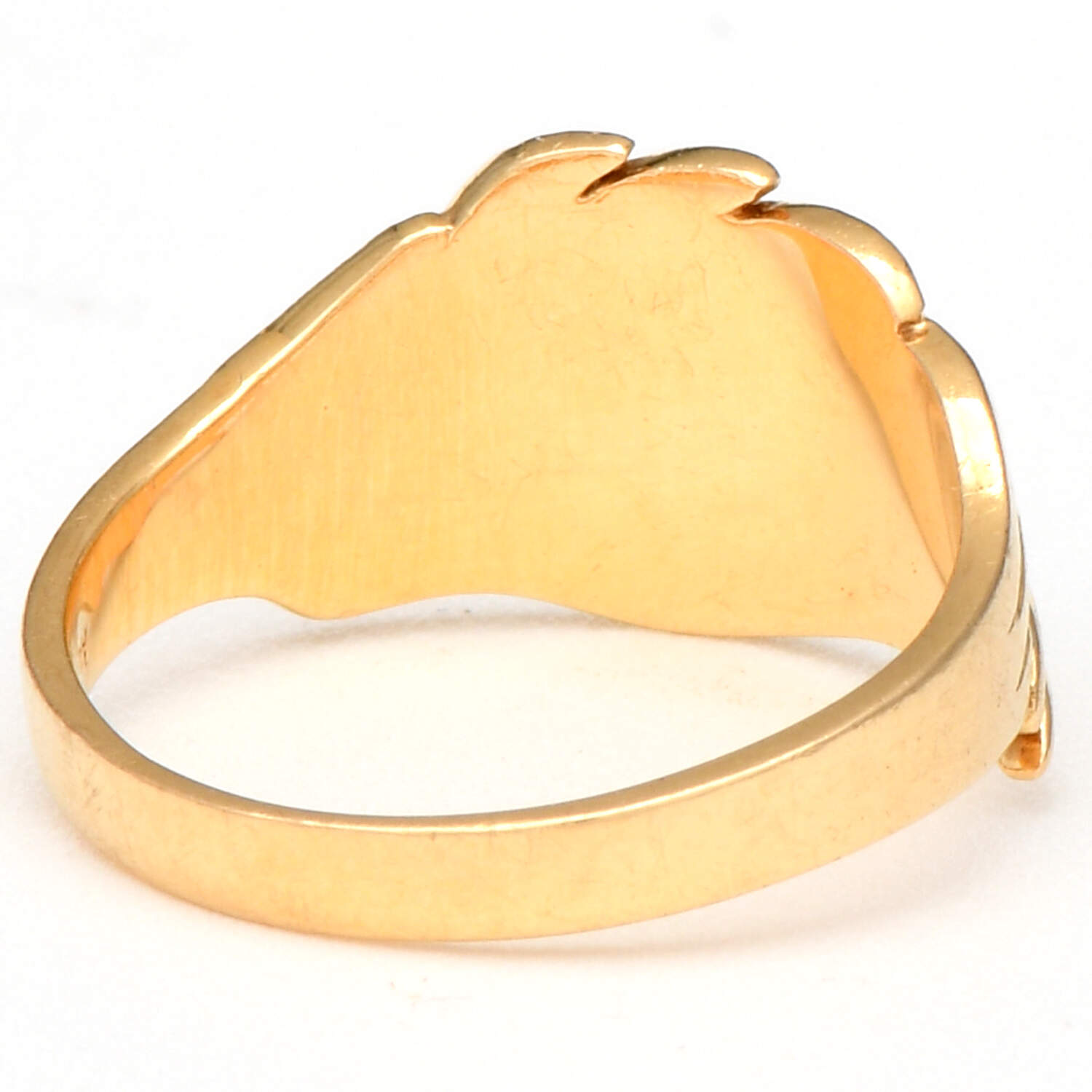 18KY Embossed Angel Wings Band Ring-3