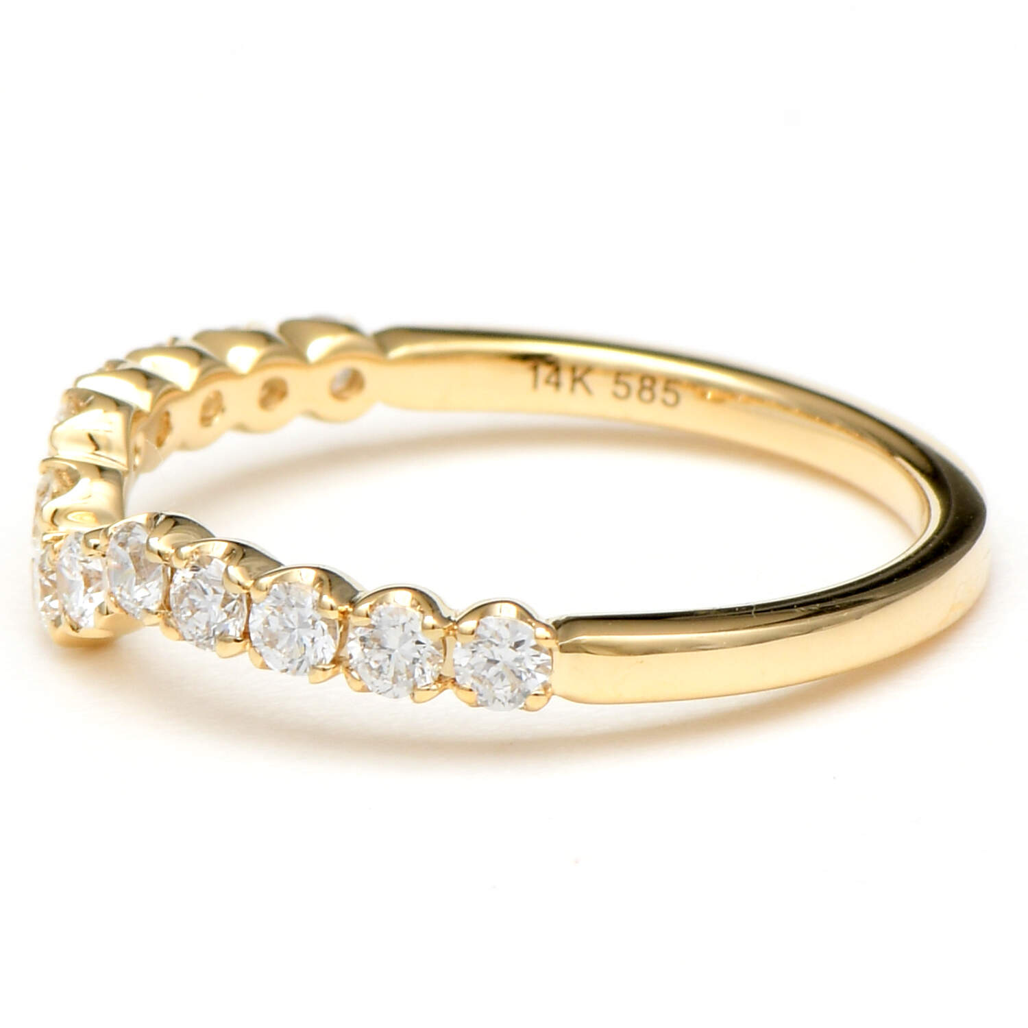 14KY Diamond(0.50) Curve Band Ring-3
