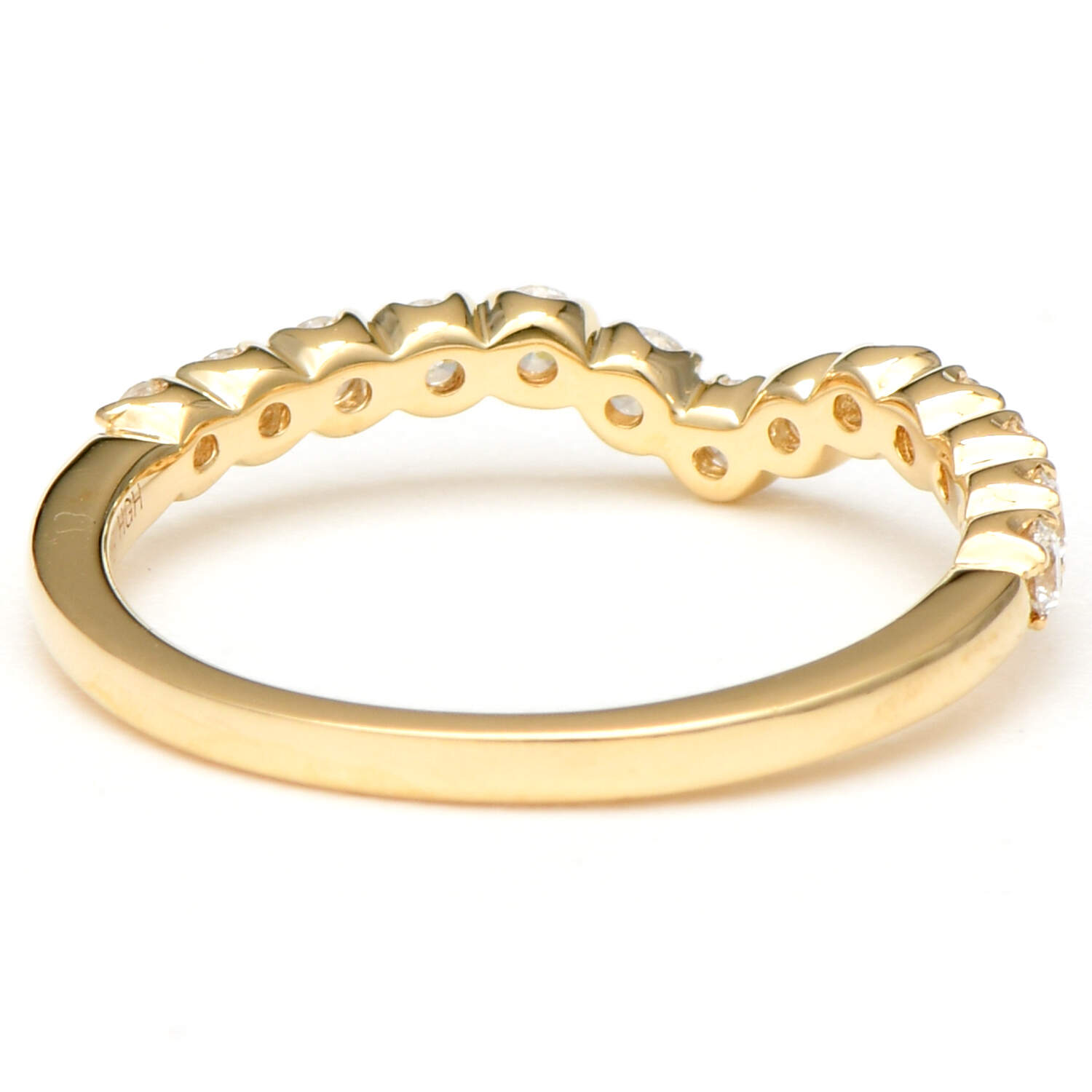 14KY Diamond(0.50) Curve Band Ring-2