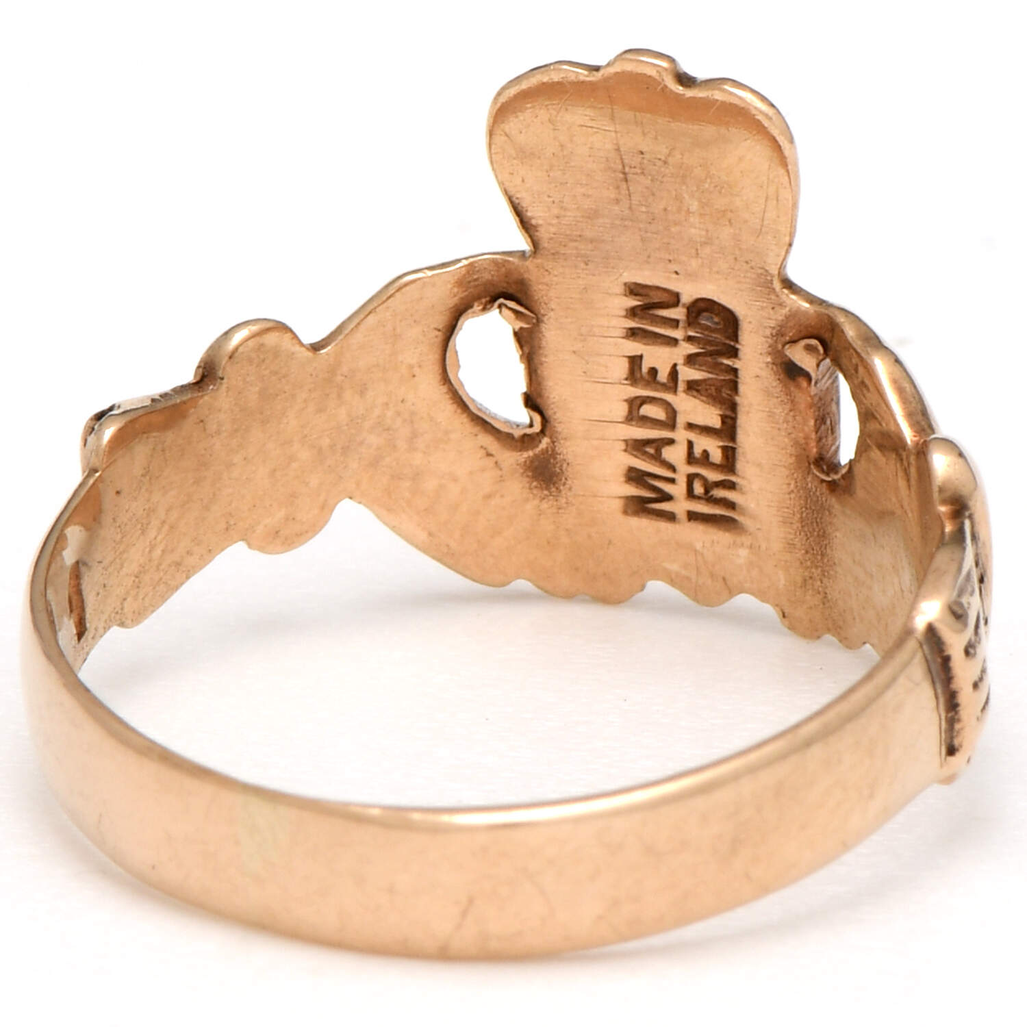 9KY Ireland Claddagh Band Ring-2