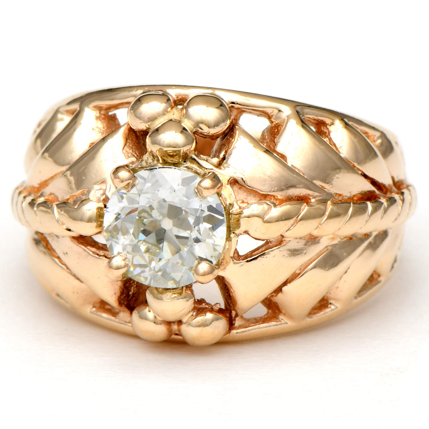 14KY Vintage Diamond(0.82) Ring-1