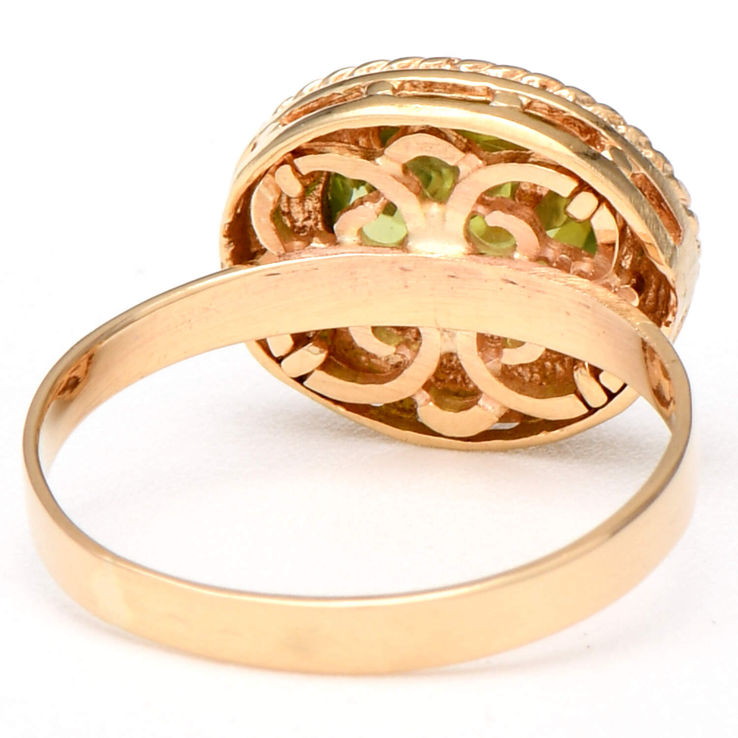 14KY Peridot(1.30) Bezel Ring-2