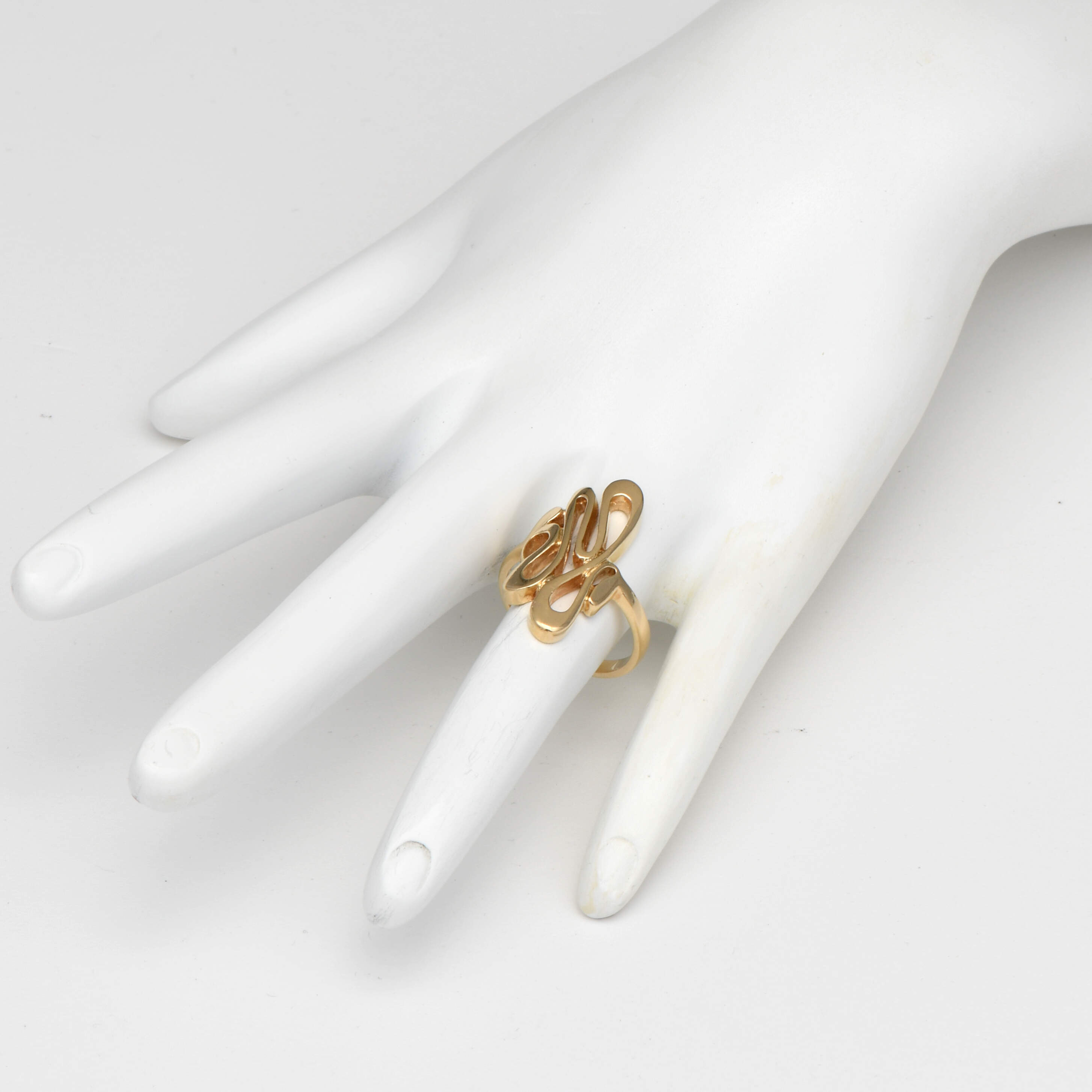 14KY Wave Band Ring-6