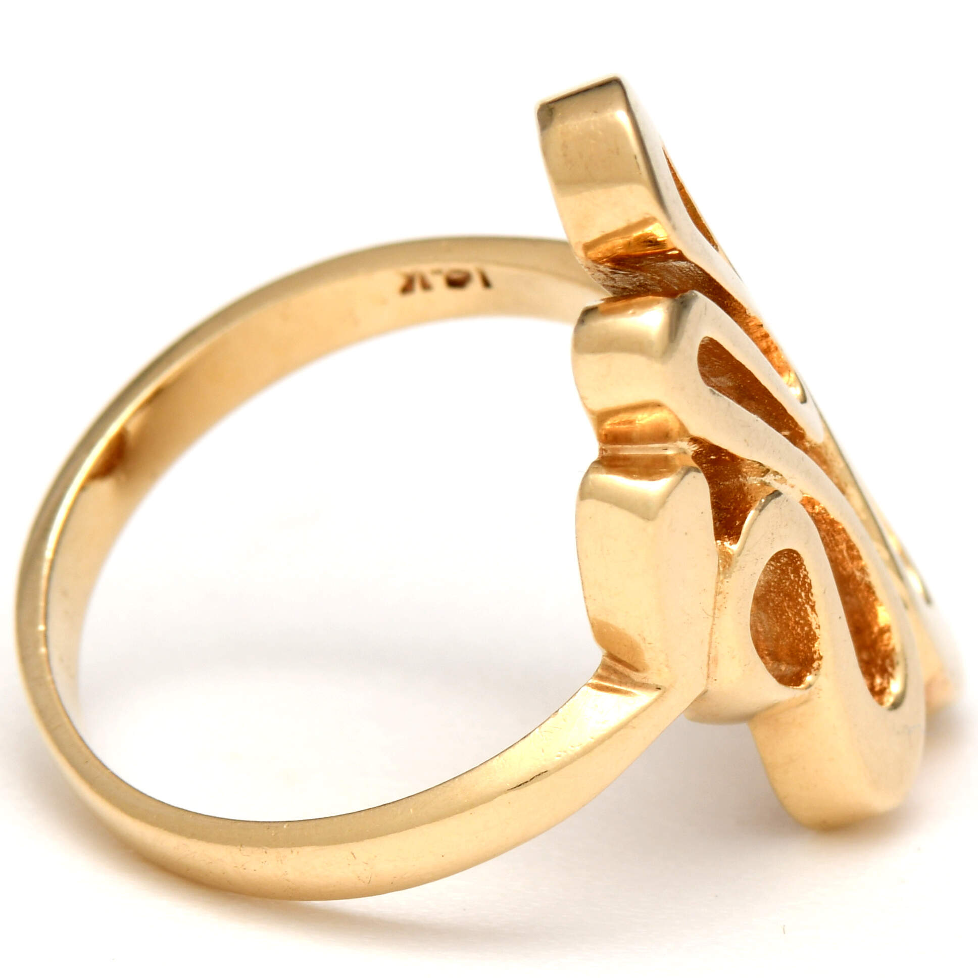 14KY Wave Band Ring-4