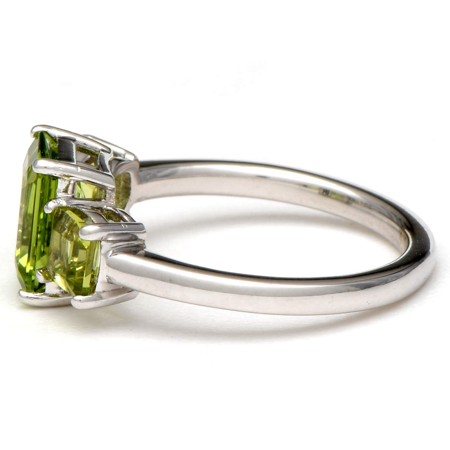 14KW Three Stone Peridot(2.80) Ring-3