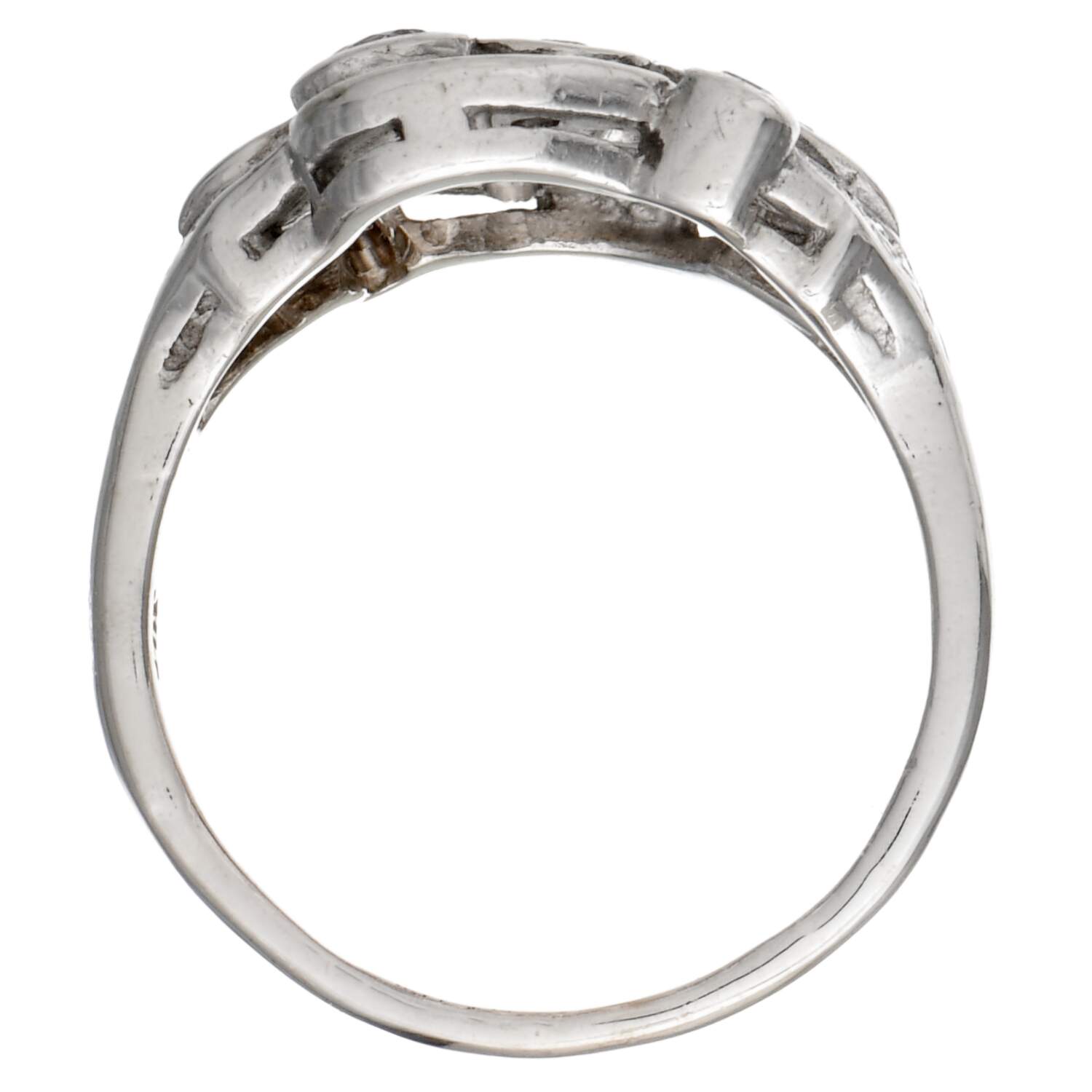 14KW Edwardian Diamond(0.54) Cluster Ring-5