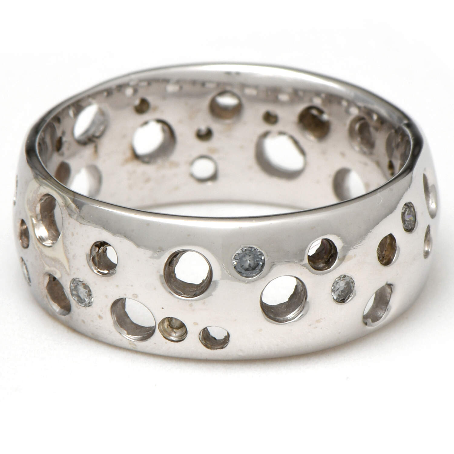 14KW Diamond(0.20) Scattered Band Ring-1
